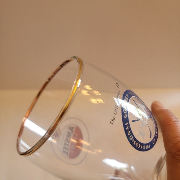 PGA Tour Drought Glass/ Amstel Light Beer Pilsner Glass/ Golf - Picture 5 of 5
